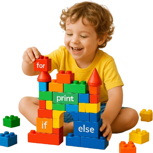 طفل يبني بقطع ليجو